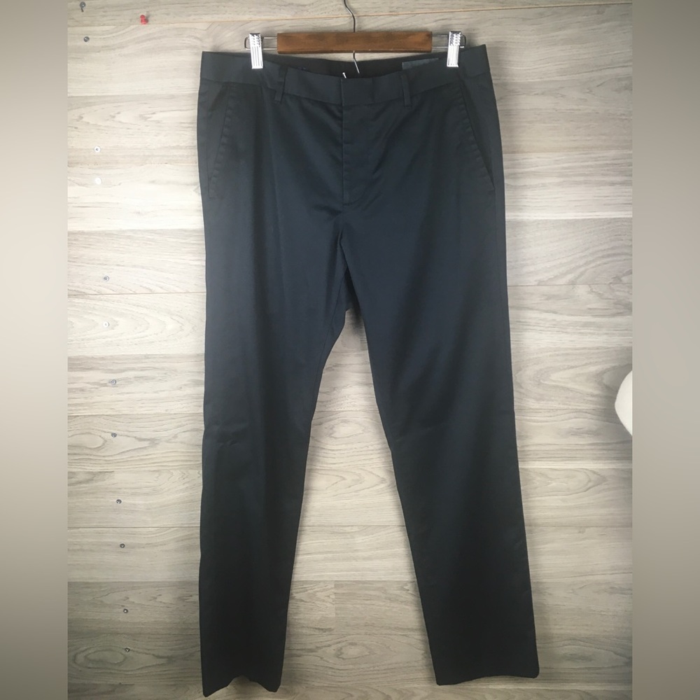 Bonobos Men's 33x32 Tuesday Black Flatfront Stretch Cotton Chino Pants